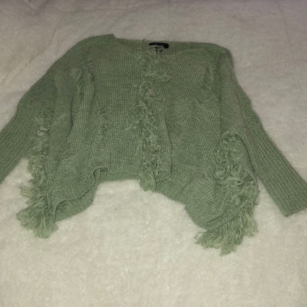 casual mint green sweater